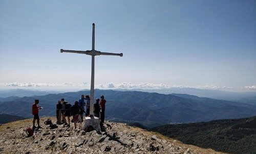 Taga i Puig Estela des de Pardines (2 cims al Ripollès)