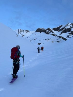 Subiendo hacia el pico Espadas