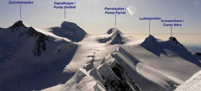 Alta ruta Monte Rosa (nivell mig) (8 cims de + 4000m)